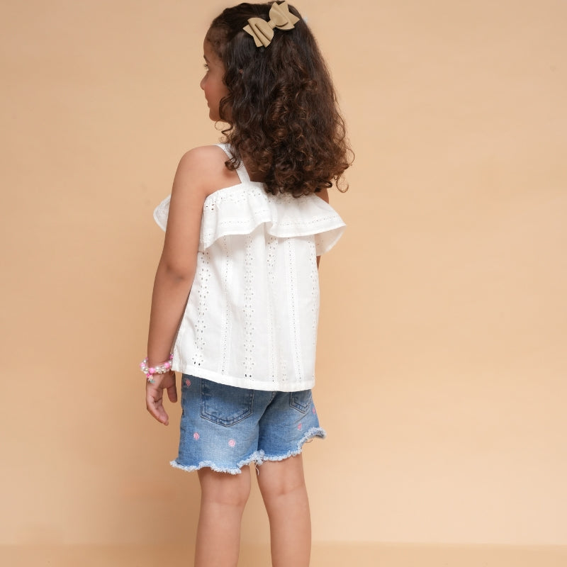 Off-The-Shoulder Ruffled Top